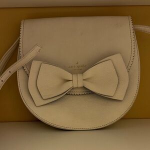 Kate Spade Cream Crossbody Bag with Bow